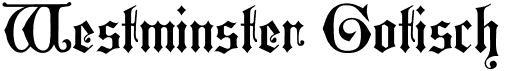Westminster GothicFree font download
