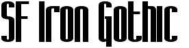 SF Iron GothicFree font download