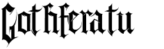 GothferatuFree font download