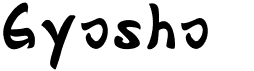 GyoshoFree font download