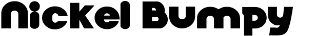 Nickel BumpyFree font download