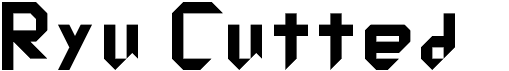 Ryu CuttedFree font download