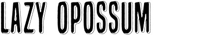 Lazy OpossumFree font download