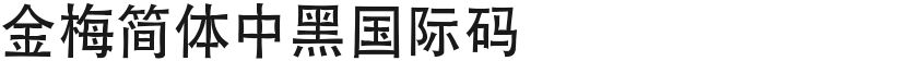 Jinmei Simplified Chinese-Black International CodeFree font download