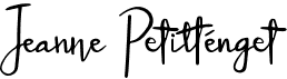 Jeanne PetitténgetFree font download