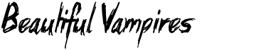 Beautiful VampiresFree font download