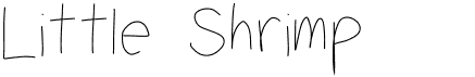 Little ShrimpFree font download