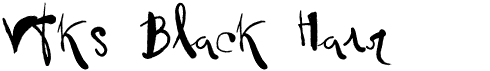 Vtks Black HairFree font download