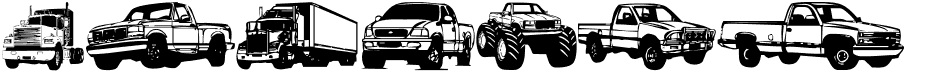 Trucks For JudyFree font download