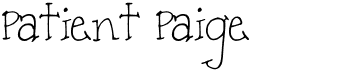 Patient PaigeFree font download