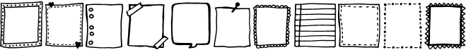 Tanaestel Doodle Frames 01海量字體免費高速下載