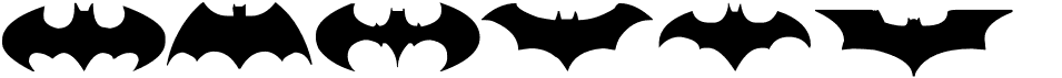 Batman Logo Evolution TFBFree font download