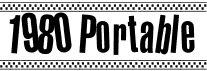 1980 PortableFree font download