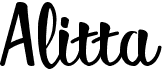 AlittaFree font download