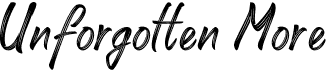 Unforgotten MoreFree font download