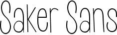 Saker SansFree font download