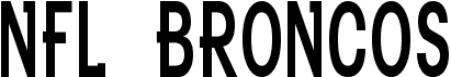 NFL BroncosFree font download