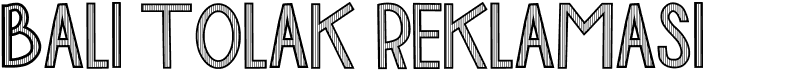 Bali Rejects ReclamationFree font download