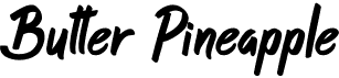 Butter PineappleFree font download