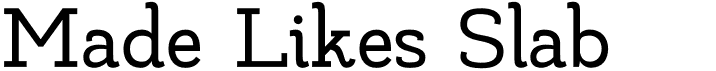 Made Likes SlabFree font download