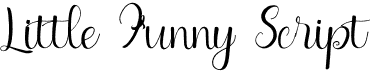 Little Funny ScriptFree font download