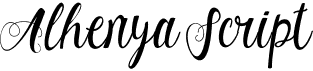 Alhenya ScriptFree font download