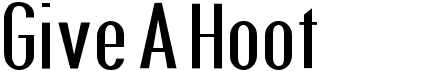 Give A HootFree font download