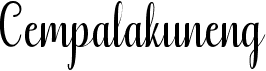 CempalakunengFree font download