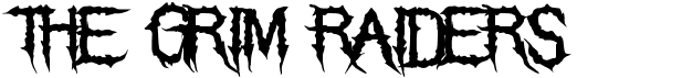 The Grim RaidersFree font download