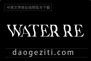Water Resistant免费字体下载