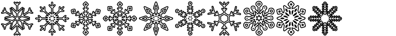Snowflakes StFree font download