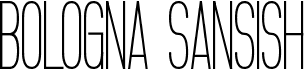 Bologna SansishFree font download