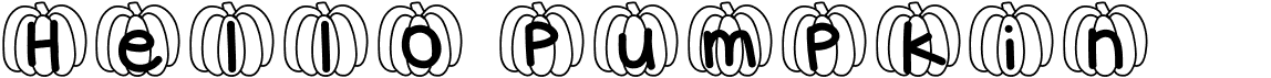 Hello PumpkinFree font download