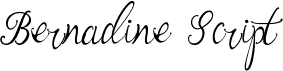 Bernadine ScriptFree font download