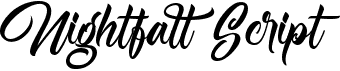 Nightfall ScriptFree font download