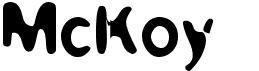 McKoyFree font download