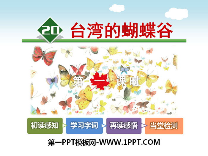 "Taiwan's Butterfly Valley" PPT courseware download