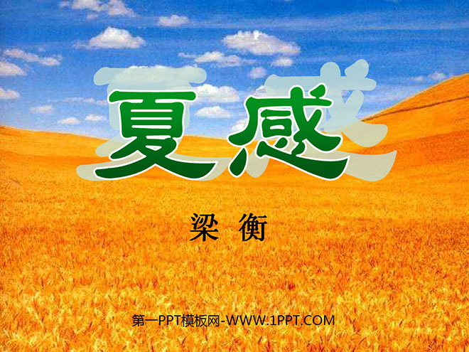 《夏感》PPT课件3
