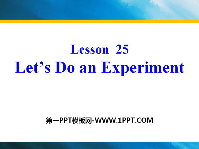 《Let's Do an Experiment》Look into Science! PPT