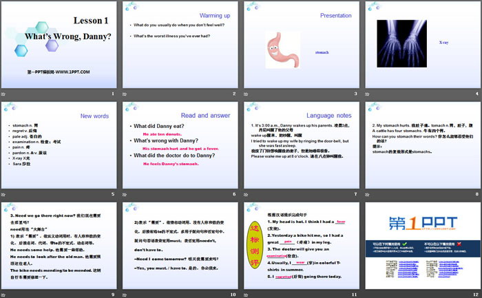 《What's wrong,Danny?》Stay healthy PPT教学课件（2）