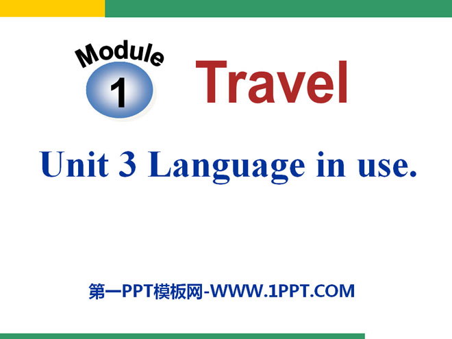 《Language in use》Travel PPT课件3