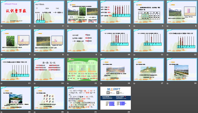 《认识整万数》认识多位数PPT课件3
（2）