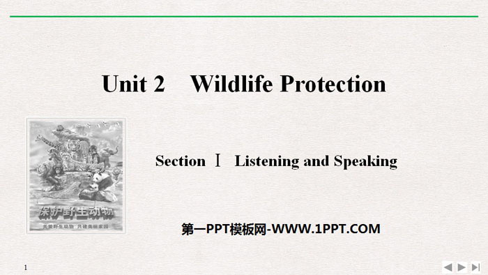 "Wildlife Protection" SectionⅠ PPT courseware