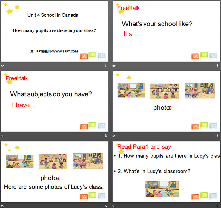 《How many pupils are there in your class?》School in Canada PPT（2）