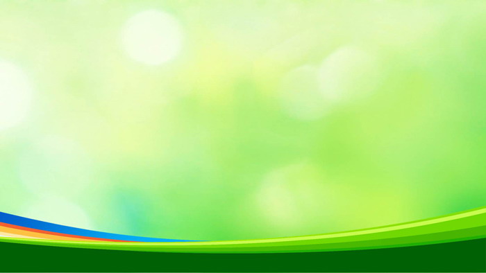 Three green blurred slide background images