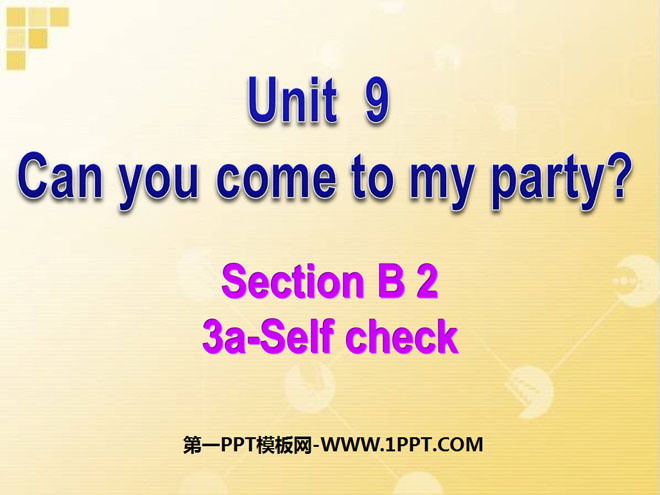 "Can you come to my party?" PPT courseware 4