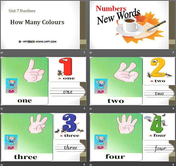 《How Many Colours》Numbers PPT（2）