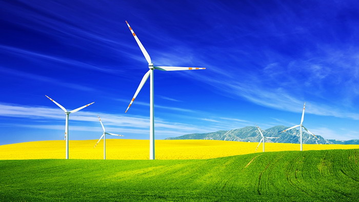 Grassland windmill slideshow background image