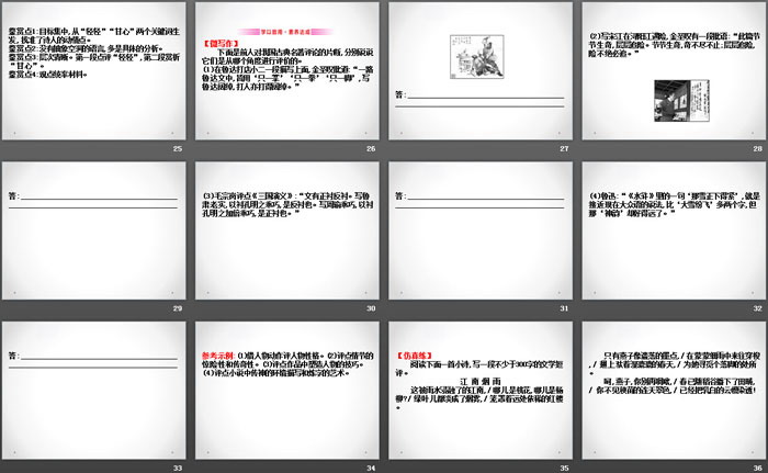 《学写文学短评》写作素养提升PPT
（4）