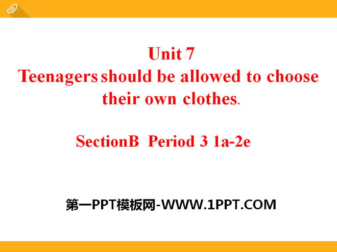 《Teenagers should be allowed to choose their own clothes》PPT课件22